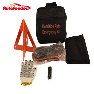 Convenient auto emergency kits/triangle alarm brand/ fire extinguisher